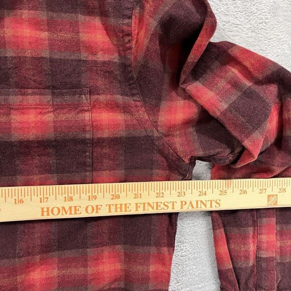 Pendleton Mason Shirt Mens L Red Plaid‎ Flannel Classic Long Sleeve Casual - Picture 7 of 9